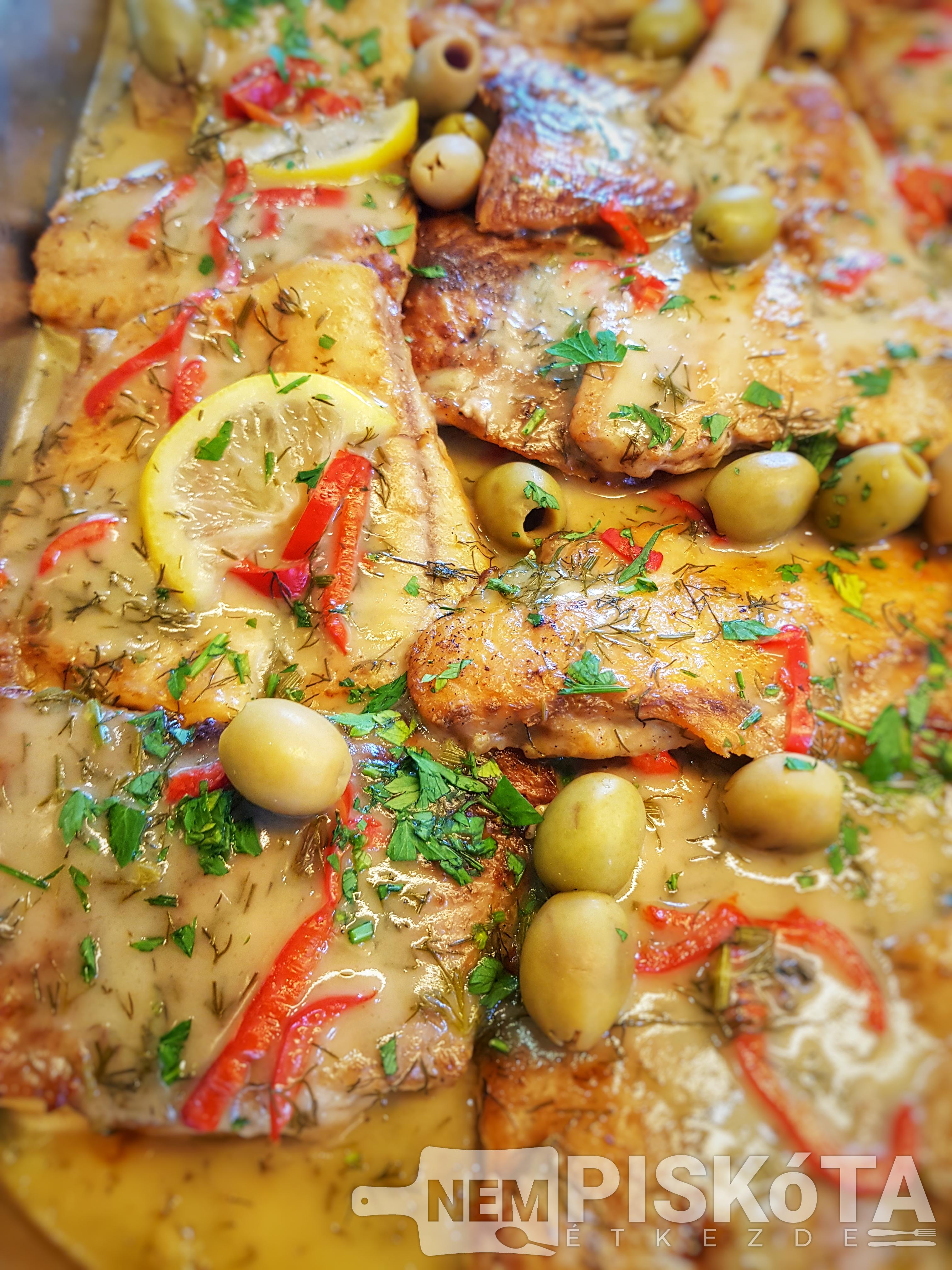 NemPiskóta Étkezde: Mediterrán harcsa filé